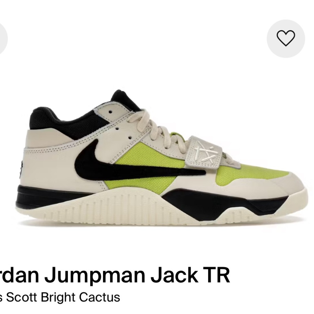 BNIB CJ1 T-REXX BRIGHT CACTUS JACK TRAVIS SCOTT SNEAKERS (Size 12)